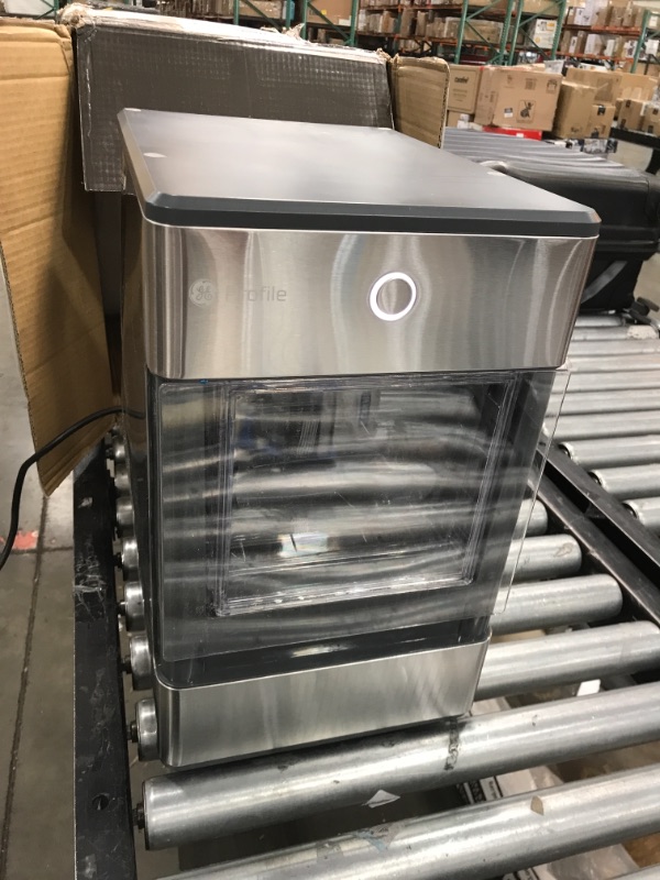 Photo 4 of **DAMAGED**
GE Profile Opal | Countertop Nugget Ice Maker | Portable Ice Machine Complete with Bluetooth Connectivity | Smart Home Kitchen Essentials | Stainless Steel Finish | Up to 24 lbs. of Ice Per Day
