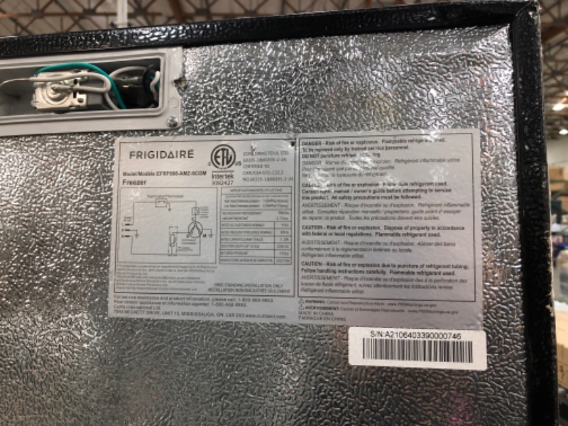 Photo 2 of Frigidaire Upright Freezer 6.5 cu ft Stainless Platinum, Color,EFRF696-AMZ

