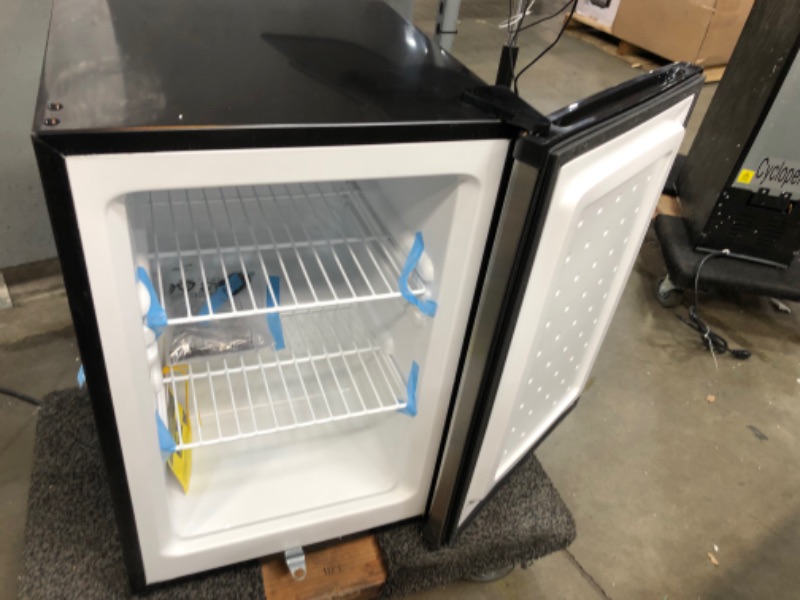 Photo 2 of 2.1 Cu. Ft. Energy Star Stainless Steel Upright Freezer with Lock
