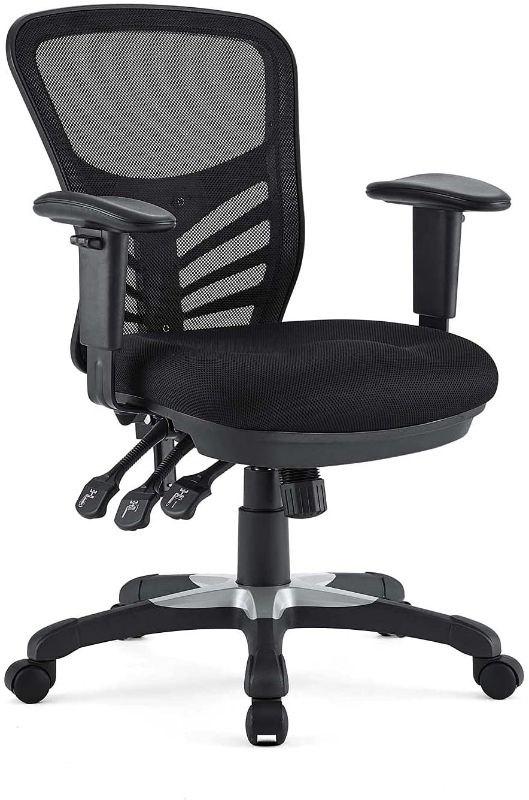 Photo 1 of **parts only ** Modway EEI-757-BLK Articulate Ergonomic Mesh Office Chair in Black
