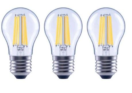 Photo 1 of 100-Watt Equivalent A15 Dimmable Appliance Fan Clear Glass Filament LED Vintage Edison Light Bulb Soft White (4-Pack)
