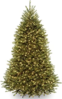 Photo 1 of National Tree Company Pre-Lit Artificial Full Christmas Tree, Green, Dunhill Fir, White Lights, Includes Stand, 7.5 Feet
***SOME LIGHTS ARE OUT***