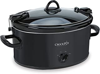 Photo 1 of Crock-Pot Cook and Carry Portable Manual Slow Cooker, Black - SCCPVL600-B, 6 Quarts
**used**damage to lid handle***