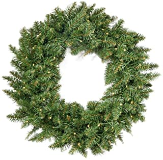 Photo 1 of Christopher Knight Home 307402 24" Norway Spruce Christmas Wreath w/50 Warm White LED Lights, Battery-Operated,