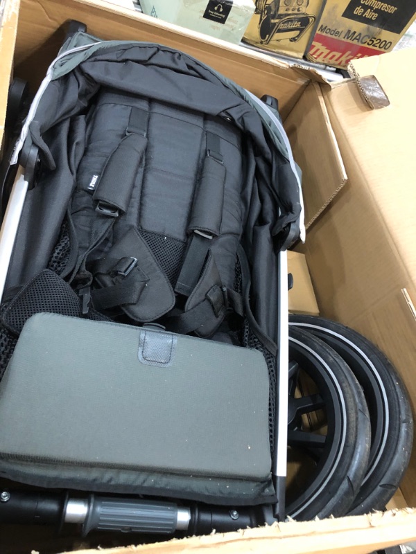 Photo 3 of Thule Active with Kid's Urban Glide 2 Stroller - Dark Shadow/Silver
***minor wear and tear***