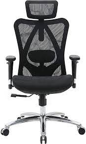 Photo 1 of SIHOO Office Chair Ergonomic Office Chair, Breathable Mesh Design High Back Desk Chair with Adjustable Headrest and Lumbar Support (Black)
