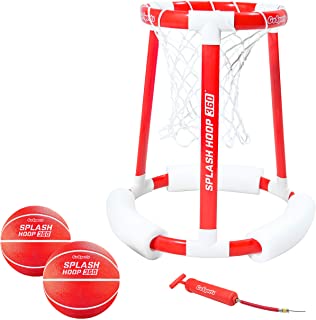 Photo 1 of GoSports Splash Hoop 360 Floating Pool Basketball Game | Includes Hoop, 2 Balls and Pump