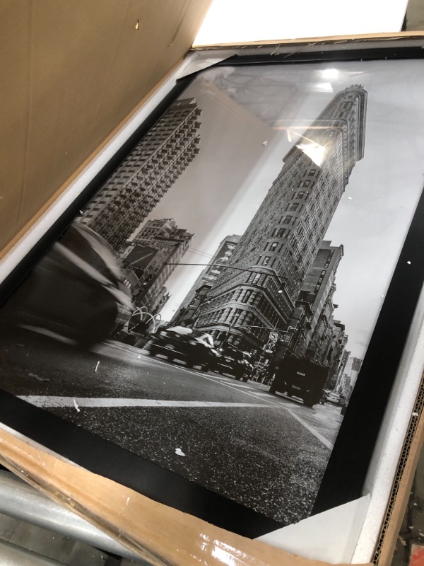 Photo 2 of Americanflat 24 x 36 Inch Black Poster Frame | Polished Plexiglass. Hanging Hardware Included
