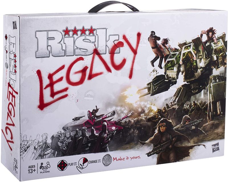 Photo 1 of Hasbro Gaming Avalon Hill Risk Legacy Strategy Tabletop Game, Immersive Narrative Game, Miniature Board Game for Ages 13 and Up, for 3-5 Players
