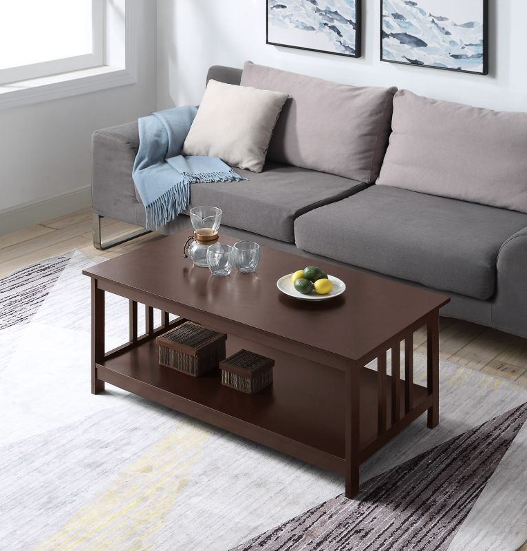 Photo 1 of 203382ES Mission Coffee Table - Espresso
Dimension: 18' H x 39.25' W x 21.75' D