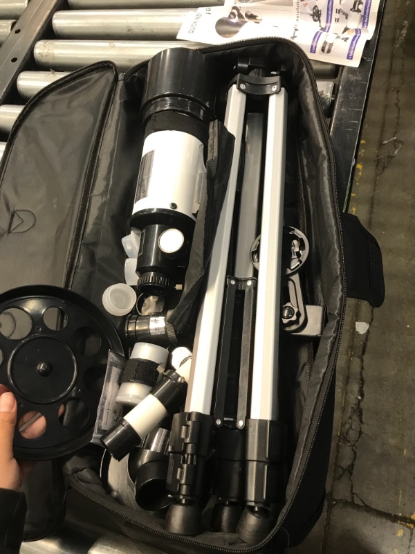 Photo 1 of Telescopes for Adults, 70mm Aperture 400mm AZ Mount, Telescope for Kids Beginners, Fully Multi-Coated Optics, Astronomy Refractor Telescope Portable Telescope with Tripod, Phone Adapter, Backpack
