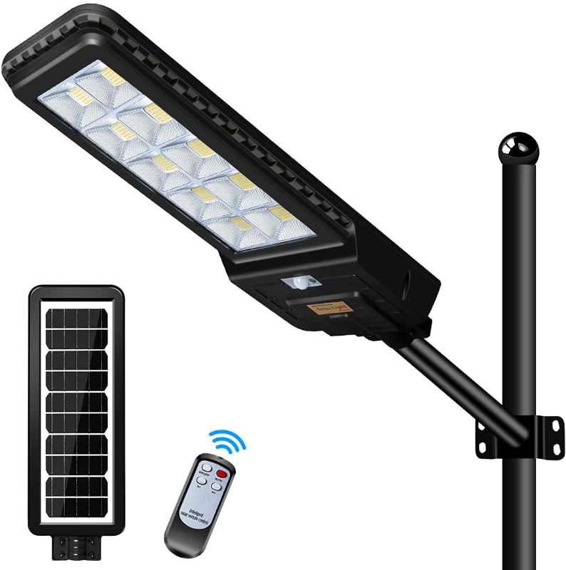 Photo 1 of *Open hardware, may be incomplete*
500W LED Solar Street Light 44000mah Outdoor Sensor Security Lighting 660LEDs Pole Light with Remote Control.