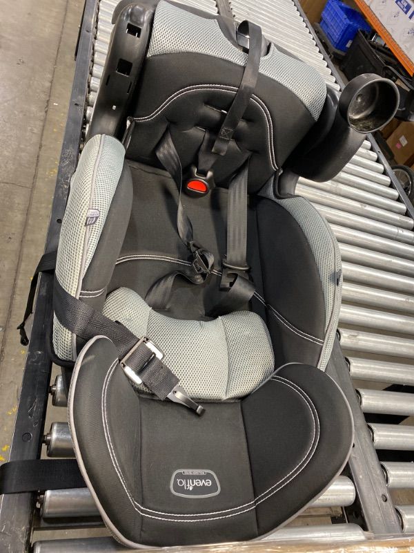 Photo 2 of Evenflo EveryStage DLX All-In-One Convertible Car Seat for Infants & Toddlers, Rear Facing, Forward Facing, Canyons Gray
