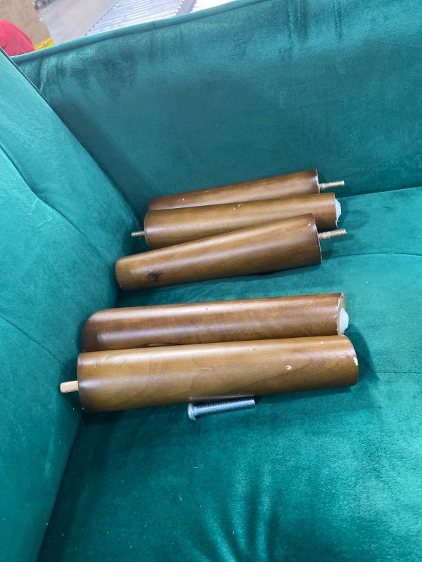 Photo 1 of GREEN VELVET FUTON **STOCK SIMILAR TO ITEM***