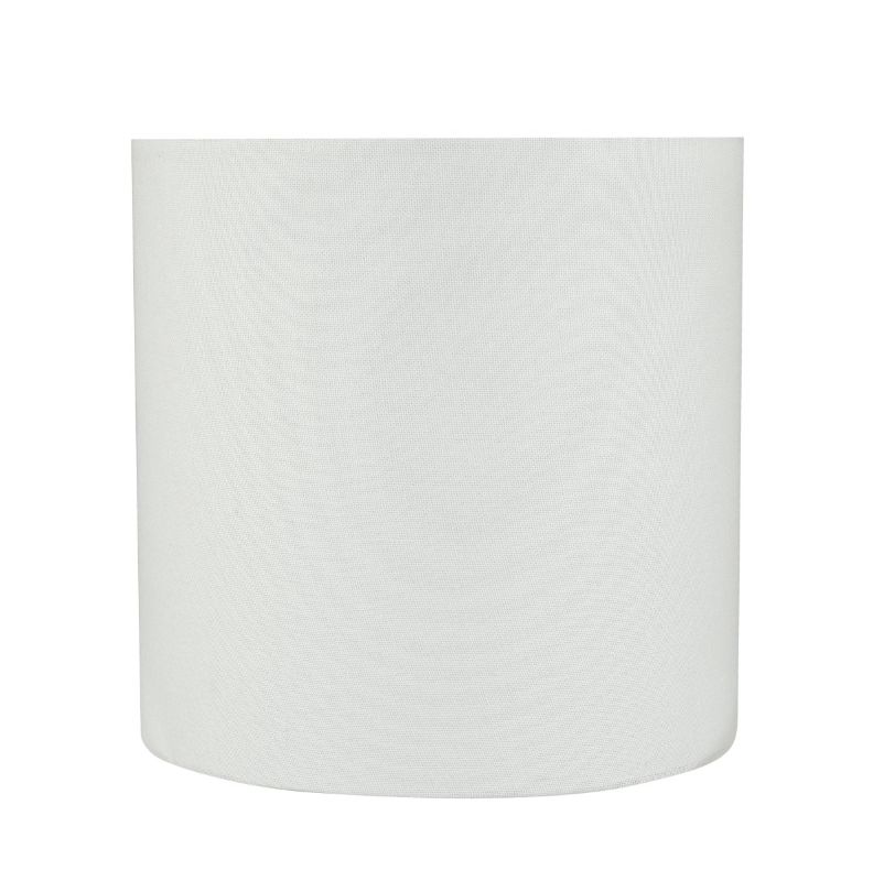 Photo 1 of Aspen Creative 31227 Transitional Drum (Cylinder) Shaped Spider Construction Lamp SHADE in White, 8" Wide (8" X 8" X 8")
