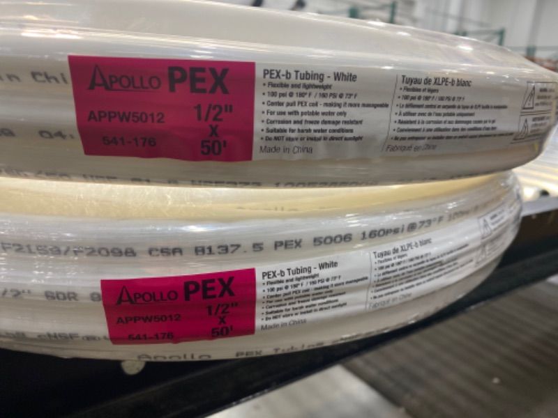 Photo 2 of 
Apollo
1/2 in. x 50 ft. White PEX Pipe (PACK OF 2)