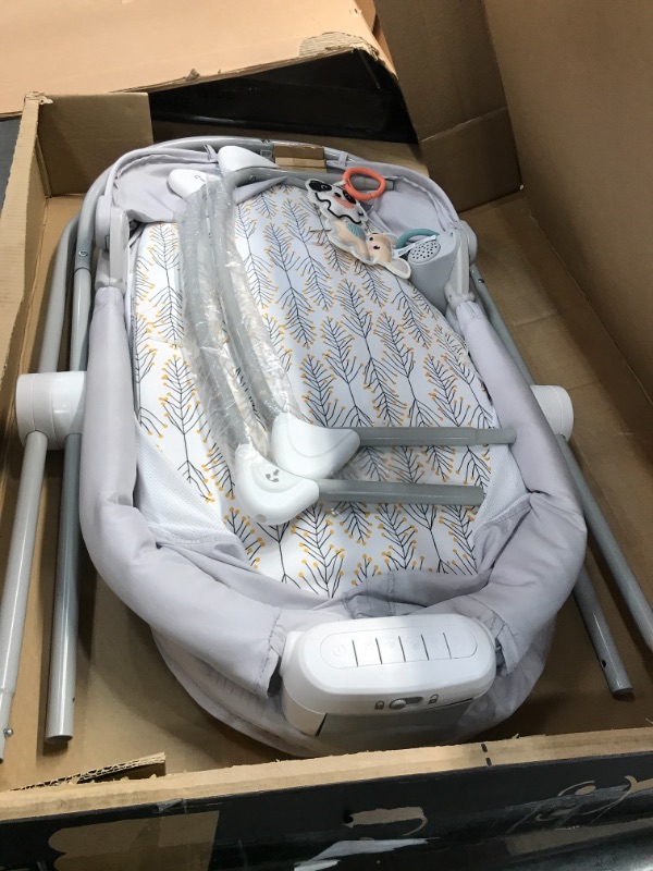 Photo 1 of Fisher-Price Soothing View Projection Bassinet – Fawning Leaves, Folding Portable Baby Cradle with Projection Light for Newborns and Infants
