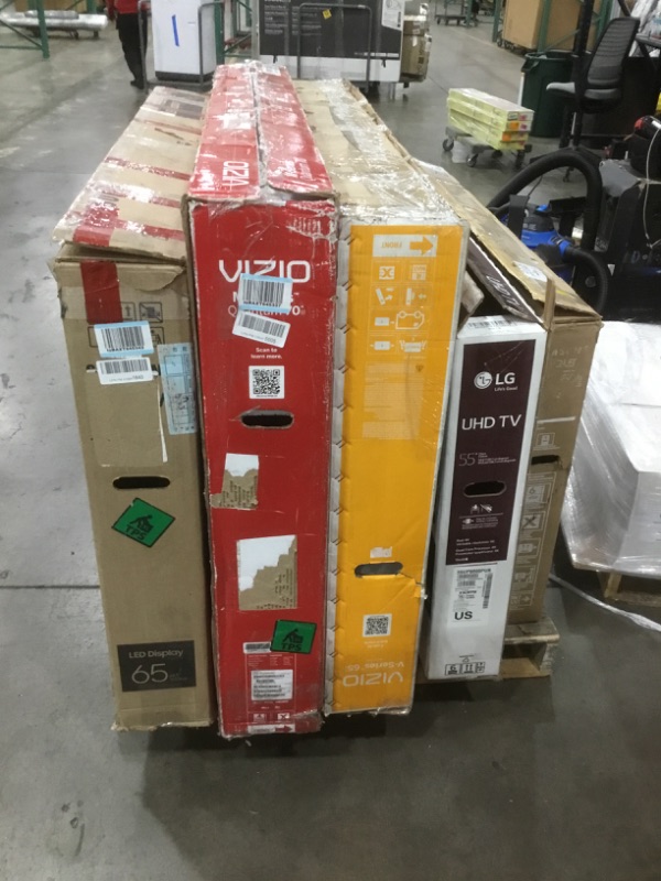 Photo 1 of PALLET OF DAMAGED TVS SOLD AS IS NON REFUNDABLE