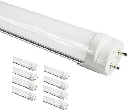 Photo 1 of (8-Pack) Fulight Ballast-Bypass & Dimmable T8 LED Tube Light - T8 4FT 48-Inch 18W (32W Equivalent), Daylight 6000K, FO32/741/Day, F32T8, F34T12, Double-End Powered, Frosted Cover,110/120VAC
