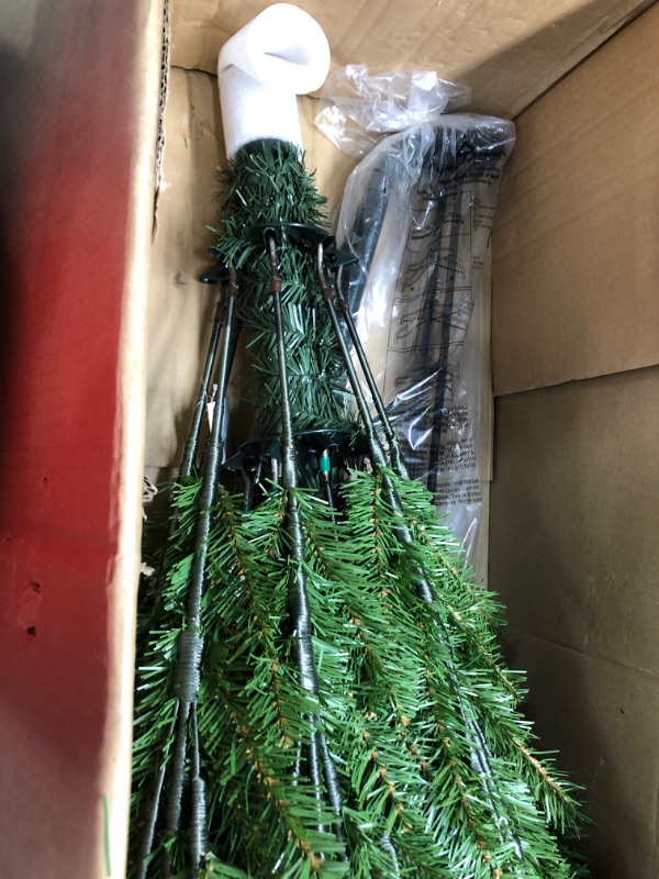 Photo 3 of 14 ft. Kingswood Fir Pencil Artificial Christmas Tree