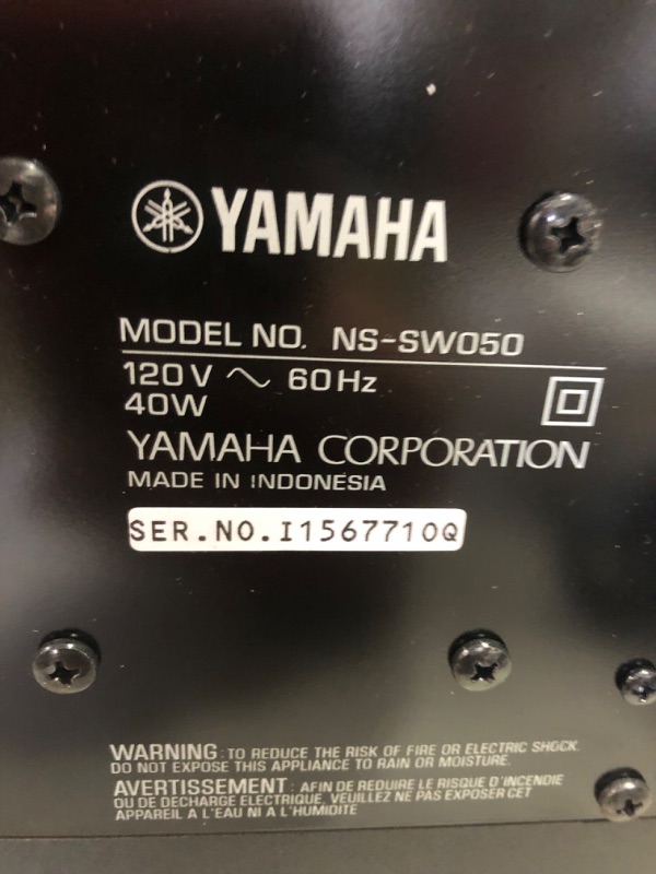 Photo 5 of Yamaha 8" 100W Powered Subwoofer - Black (NS-SW050BL) 
