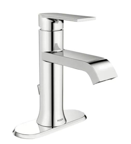 Photo 1 of (PART ONLY: missing hardware, attachments, manual)
MOEN Genta Single Hole Single-Handle Bathroom Faucet in Chrome