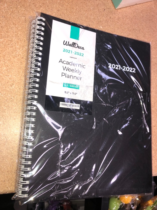 Photo 2 of WallDeca 2021-2022 Academic Planner - Annual Weekly & Monthly Planner, July 2021 - Aug 2022, 8.5" x 11" Full Paper Size, Flexible Cover, Notes Pages, Twin-Wire Binding (USA 8.5x11")