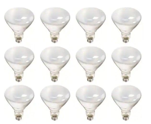 Photo 1 of 65-Watt BR40 Incandescent Flood Light Bulb Soft White (2700K) (12-Pack)
