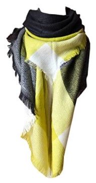 Photo 1 of Wander Agio Womens Warm Long Shawl Winter Wraps Large Scarves Knit Cashmere Feel Plaid Triangle Scarf (4PACK) 