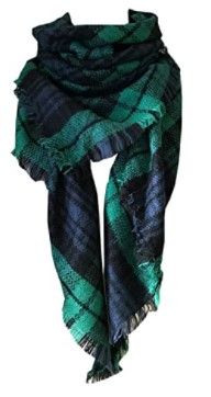 Photo 1 of Wander Agio Womens Warm Long Shawl Winter Wraps Large Scarves Knit Cashmere Feel Plaid Triangle Scarf(4 PACK) 