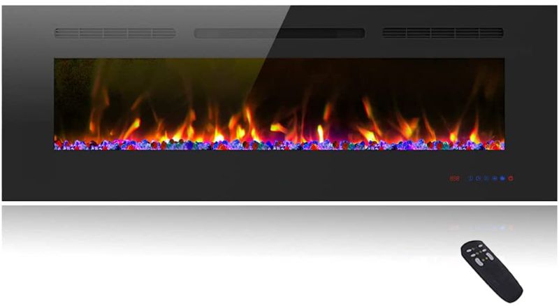 Photo 1 of ***SIMILAR TO COVER PHOTO*** 50 inch Electric Fireplace with Heater, Wall Mounted & Recessed Electric Fireplace Insert, Linear Wall Fireplace