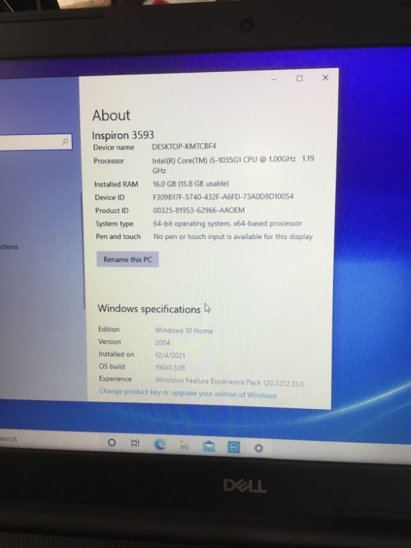 Photo 5 of Dell Inspiron 15 3000 Laptop (2021 Latest Model), 15.6" HD Display, Intel N4020 Dual-Core Processor, 16GB RAM, 512GB SSD, Webcam, HDMI, Bluetooth, Wi-Fi, Black, Windows 10

