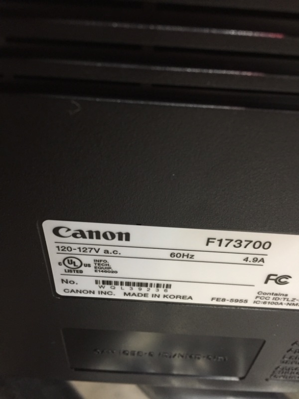 Photo 2 of Canon Image CLASS D570 Monochrome Laser Printer with Scanner and Copier - Black
