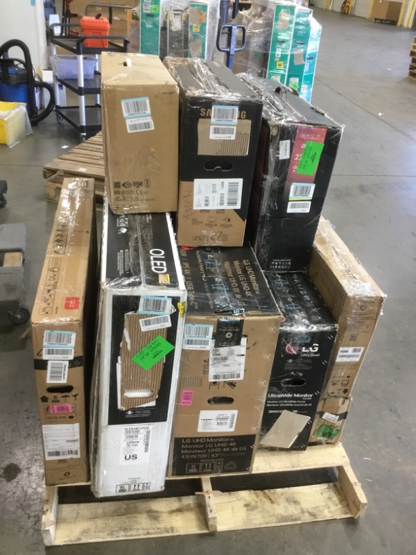 Photo 2 of PALLET OF ASSORTED DAMAGED TVS AND MONITORS SOLD AS IS NON REFUNDABLE