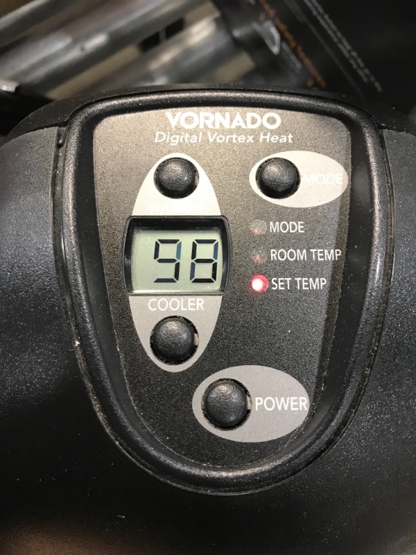 Photo 3 of Vornado AVH2 Advanced Whole Room Heater with Automatic Climate Control, Timer, Fan Only Option, Black
