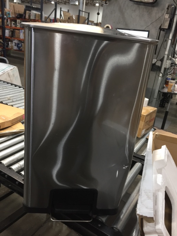 Photo 1 of 28" tall trash can stainless