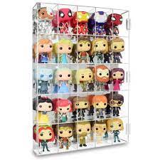 Photo 1 of #COTM4025 Acrylic Display Rack for Funko Pop Figure Display, with Mirrored Back & 25 Compartments
