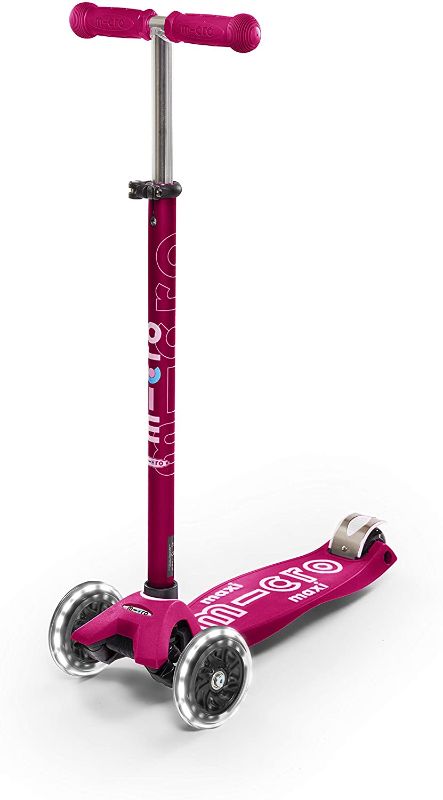 Photo 1 of Micro Kickboard - Maxi Deluxe LED 3-Wheeled, Lean-to-Steer, Swiss-Designed Micro Scooter for Kids with LED Light-up Wheels, Ages 5-12
