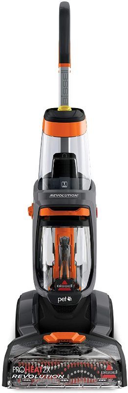 Photo 1 of BISSELL PROHEAT 2X REVOLUTION PET FULL SIZE UPRIGHT CARPET CLEANER, 1548F, ORANGE

//POWERS ON//MISSING COMPONENTS 