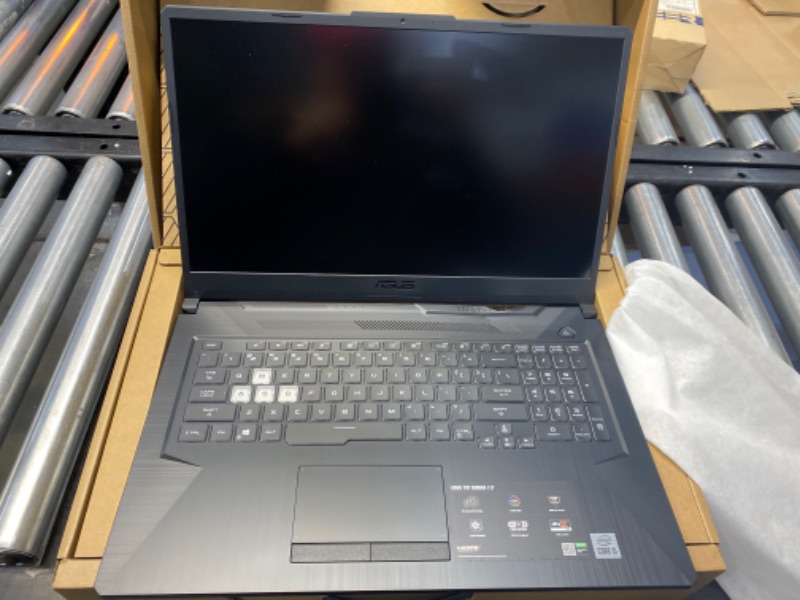 Photo 4 of ASUS TUF GAMING F17 GAMING LAPTOP, 17.3” 144HZ FHD IPS-TYPE DISPLAY, 8GB DDR4, 512GB PCIE SSD, RGB KEYBOARD, WINDOWS 10, BONFIRE BLACK, FX706LI-ES53
