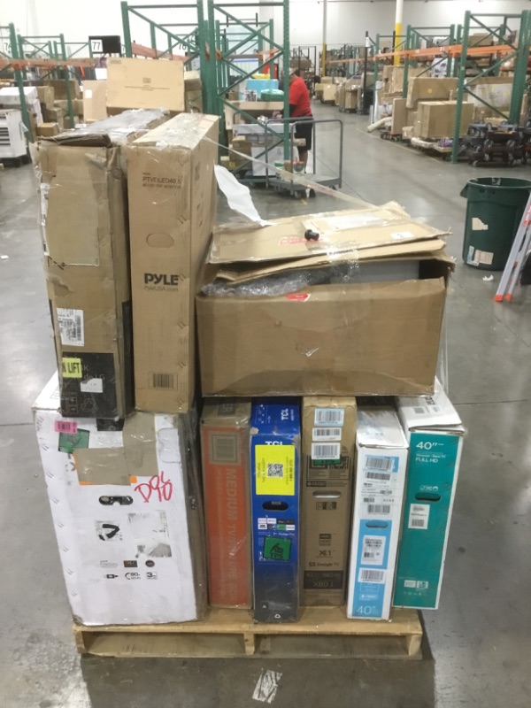 Photo 2 of PALLET OF ASSORTED DAMAGED TVS AND MONITORS SOLD AS IS NON REFUNDABLE