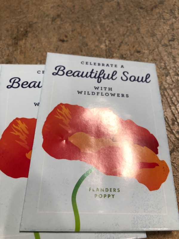 Photo 3 of American Meadows Wildflower Seed Packets "Celebrate a Beautiful Soul" Memorial Favors (Pack of 20)