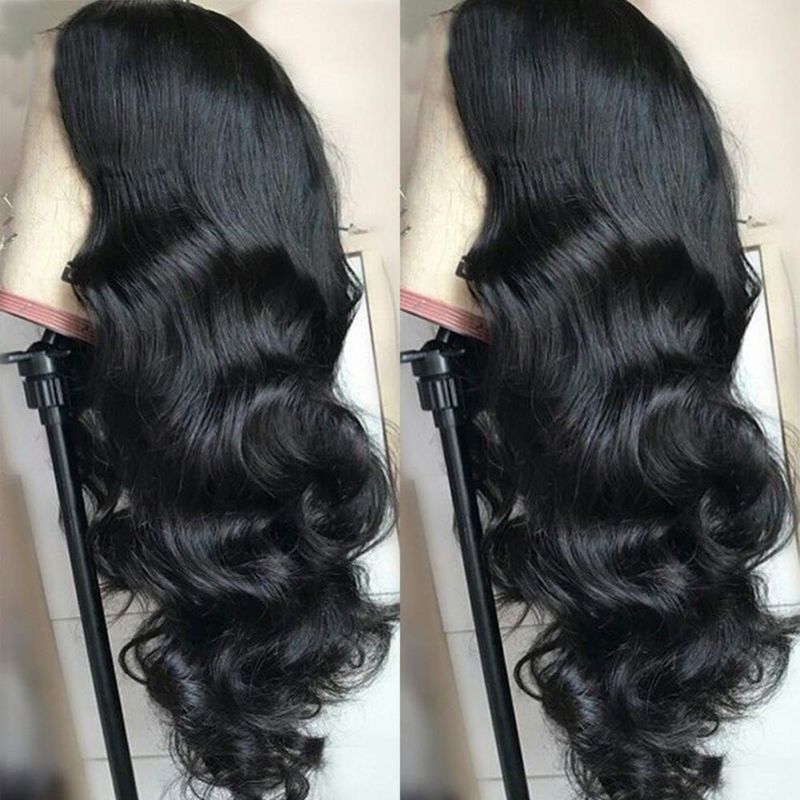 Photo 1 of (Synthetic hair)CASE OF 100 28 INCH SYNTHETIC 4X4 LACE FRONT BODY WAVE HAIR WIGS BRAZILIAN HAIR 4X4 LACE CLOSURE WIG 130% DENSITY PRE PLUCKED 