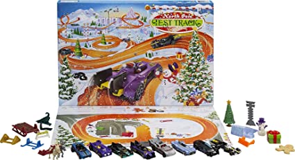 Photo 1 of Hot Wheels 2021 Advent Calendar with 24 Surprises That Include 8 1:64 Scale Vehicles & Other Cool Accessories, Plus a Play Pane Mat, for Collectors & Kids 3 Years Old & Up
