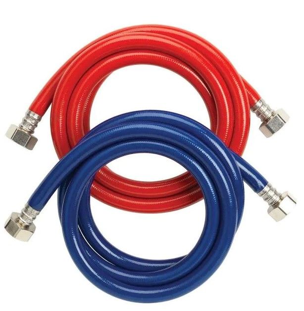 Photo 1 of Homewerks Worldwide
3/4 in. FIP x 3/4 in. FIP x 72 in. High Burst Washing Machine Fill Hose Pair