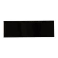 Photo 1 of 105 pack Daltile
Semi-Gloss Black 2 in. x 6 in. Ceramic Bullnose Wall Tile (0.083 sq. ft. / piece)