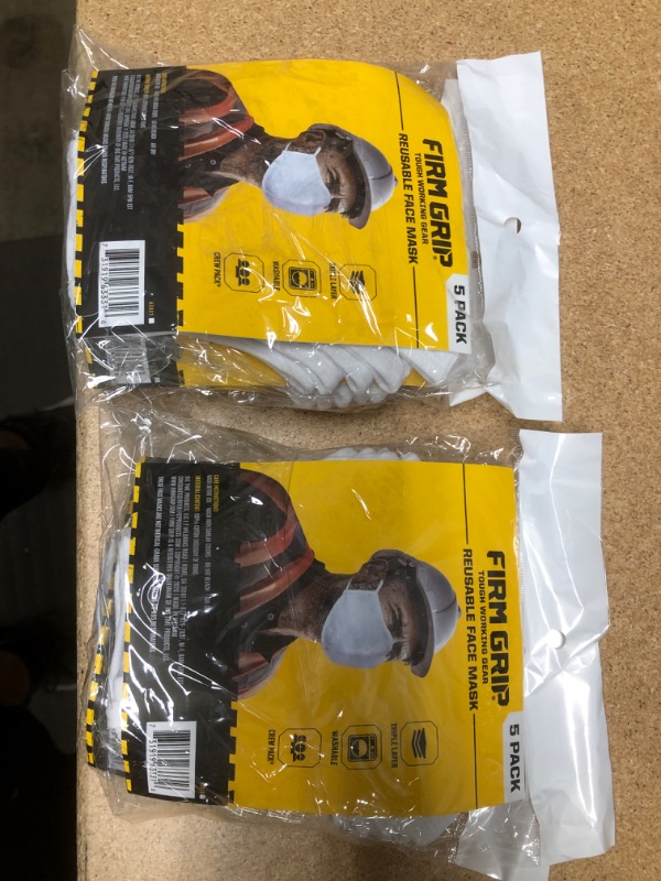 Photo 1 of 2 PACKS OF FIRM GRIP Reusable Face Mask (5-Pack)