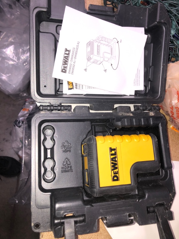 Photo 1 of **NOT TESTED** 165 ft. Red Self-Leveling Cross-Line Laser Level with (3) AA Batteries & Case
