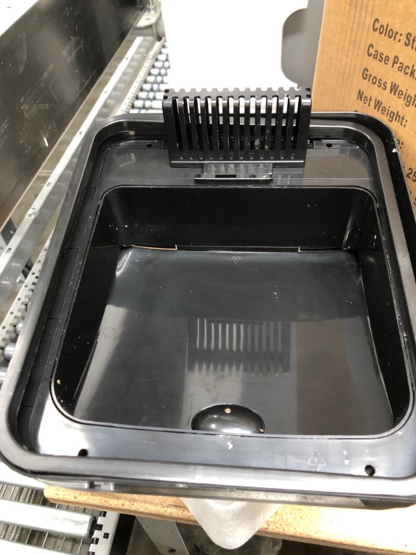 Photo 1 of **UNABLE TO TEST** iTouchless 13 Gallon Stainless Steel Kitchen Trash Can with AbsorbX Odor Filter System, Powered by Batteries (not Included) or Optional AC Adapter (Sold Separately)
