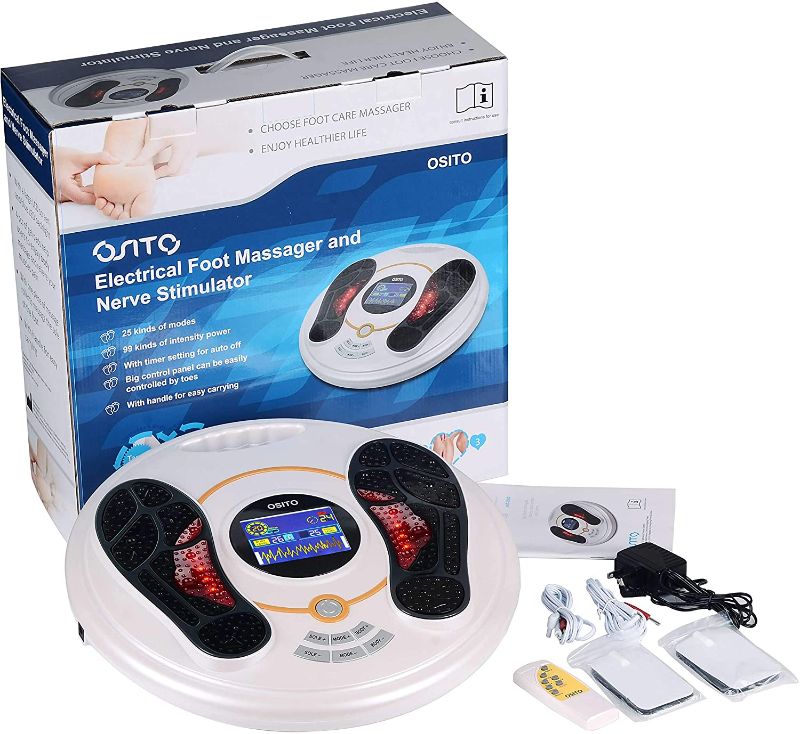 Photo 1 of Foot Circulation Plus (FSA or HSA Eligible)- EMS Feet and Legs Massager Machine for Neuropathy- Nerve Muscle Massage Stimulator to Reduce Swelling Foot Calf Ankle Leg and Body Pain Reflexology
